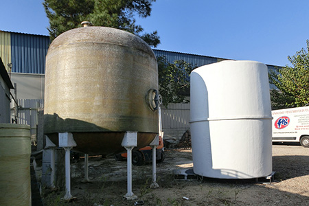 Depósitos verticales de PRFV